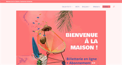 Desktop Screenshot of maisondelaculture.marche.be