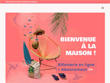 Tablet Screenshot of maisondelaculture.marche.be